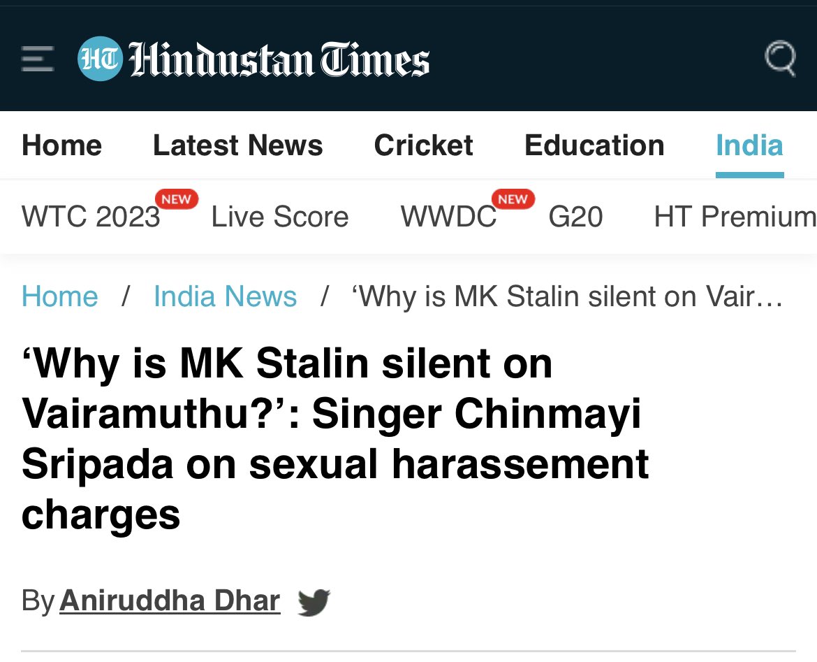 A leading singer Chinmayi Sripada not only makes serious allegations of sexual HARRASMENT but provides proof ! Gets hounded by DMK & it’s ecosystem! Shameless spokespersons of DMK mock her 

Chinmayi Questioned the silence & patronage of DMK Govt & Tamil Nadu CM Stalin! Does he…