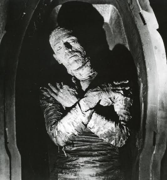 Boris Karloff as the titular character of the classic monster film The Mummy (1932).

Image courtesy of Universal