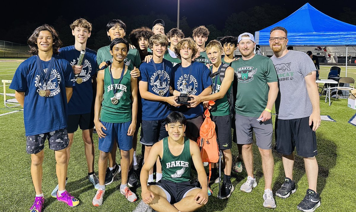 Baker Bobcat Athletics (@bakermssports) on Twitter photo Your Baker Bobcats Boys Team officially placed 2nd overall at the 38th Annual Oakland County Middle School Track Meet 🥈✅ We are so proud.
#GoBaker @MrGermansky <a href="/mr_quinn29/">Colin Quinn</a> <a href="/MrCouretasPE/">Paul Couretas</a> <a href="/BakerMiddle/">Baker Middle School</a> <a href="/jdcross76/">Jonathan Cross</a> <a href="/RossBurdEd/">Ross Burdette</a> Your Baker Bobcats Boys Team officially placed 2nd overall at the 38th Annual Oakland County Middle School Track Meet 🥈✅ We are so proud.
#GoBaker @MrGermansky <a href="/mr_quinn29/">Colin Quinn</a> <a href="/MrCouretasPE/">Paul Couretas</a> <a href="/BakerMiddle/">Baker Middle School</a> <a href="/jdcross76/">Jonathan Cross</a> <a href="/RossBurdEd/">Ross Burdette</a>