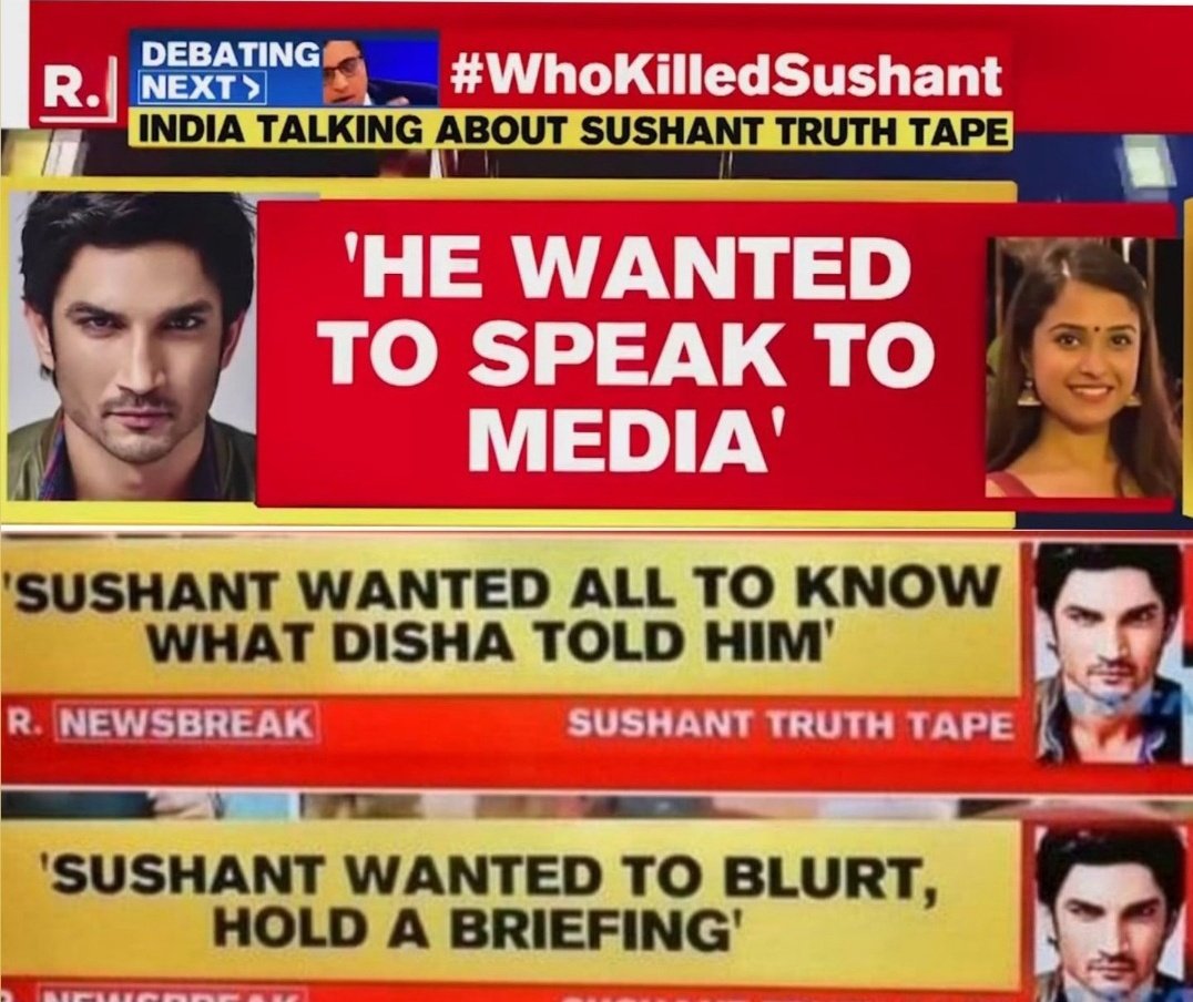 itsShweta211031's tweet photo. The public is well aware of what's right and wrong &amp; we ask the government &amp; Media 2 differentiate between d same and bring justice to their most patriotic and humble citizen
Sushant Singh Rajput 
@narendramodi @republic

Arnab Speak Up 4 SSR Case 
#JusticeForSushant️SinghRajput https://t.co/XMfBXQ9I2O