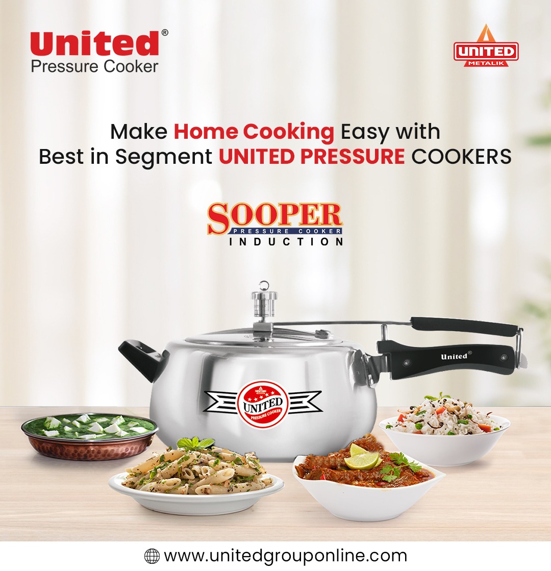 Make home cooking easy with best in segment UNITED PRESSURE cookers.
.
.
#Unitedgroup #Cookers #Cookware #PressureCookers #HealthyCooking #Deep #roundedkadai
#RoundedTawa #Wok #Stwe #Pot #StainlessSteel
#Durable #Reliable #PremiumQuality #Tastyfood #Chefchoice
#Qualityproduct