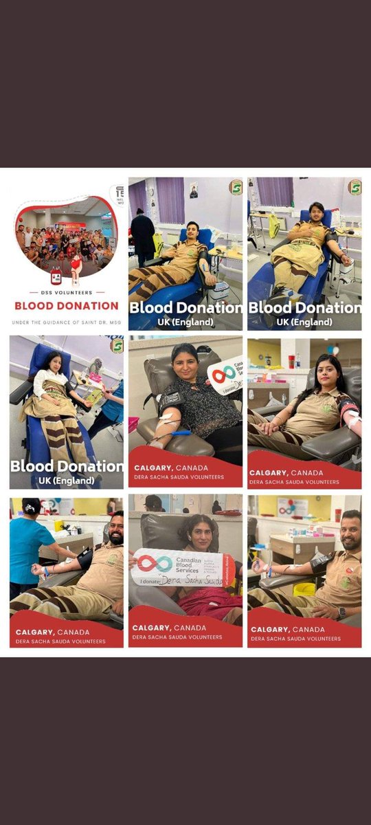 There are many misconceptions in the minds of people regarding blood donation that weakness comes from donating blood. Saint Gurmeet Ram Rahim Singh Ji explained the benefits of donating blood and 6 crore disciples save lives by donating blood every three months.
#TrueBloodPump