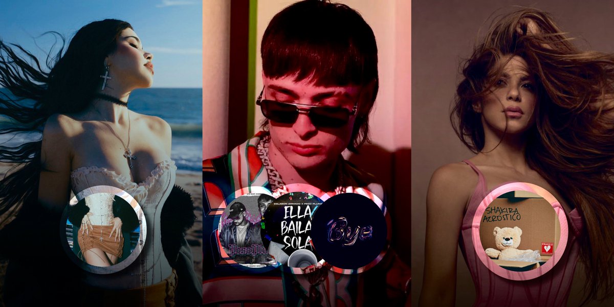 KeeniaStats's tweet photo. Kenia OS, Peso Pluma y Shakira lideran el Top 5 de las canciones más vendidas en Itunes México actualmente:

#1. Más Te Va a Doler 
#2. Peso Pluma: Bzrp Music Sessions, Vol. 55
#3. Ella Baila Sola
#4. Bye 
#5. Acróstico https://t.co/fkMKkuQUm2