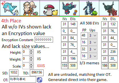 In the Korean Trainers Cup 2023, 3 of the top 4 players who qualified for the final round shared rentals. #1 deleted the rental team after getting disqualified (!) - the team was genned. #3 &amp; #4 had genned teams too!
#2 didn't share a code, guess who wins the finals this weekend?