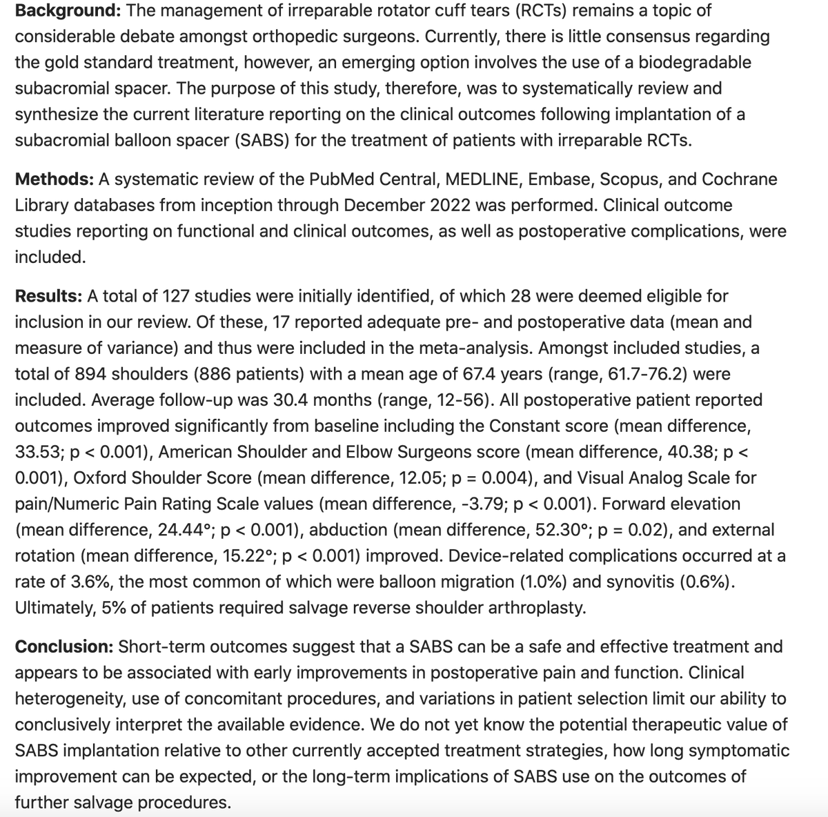 Bryan M. Saltzman, MD FAAOS tweet media