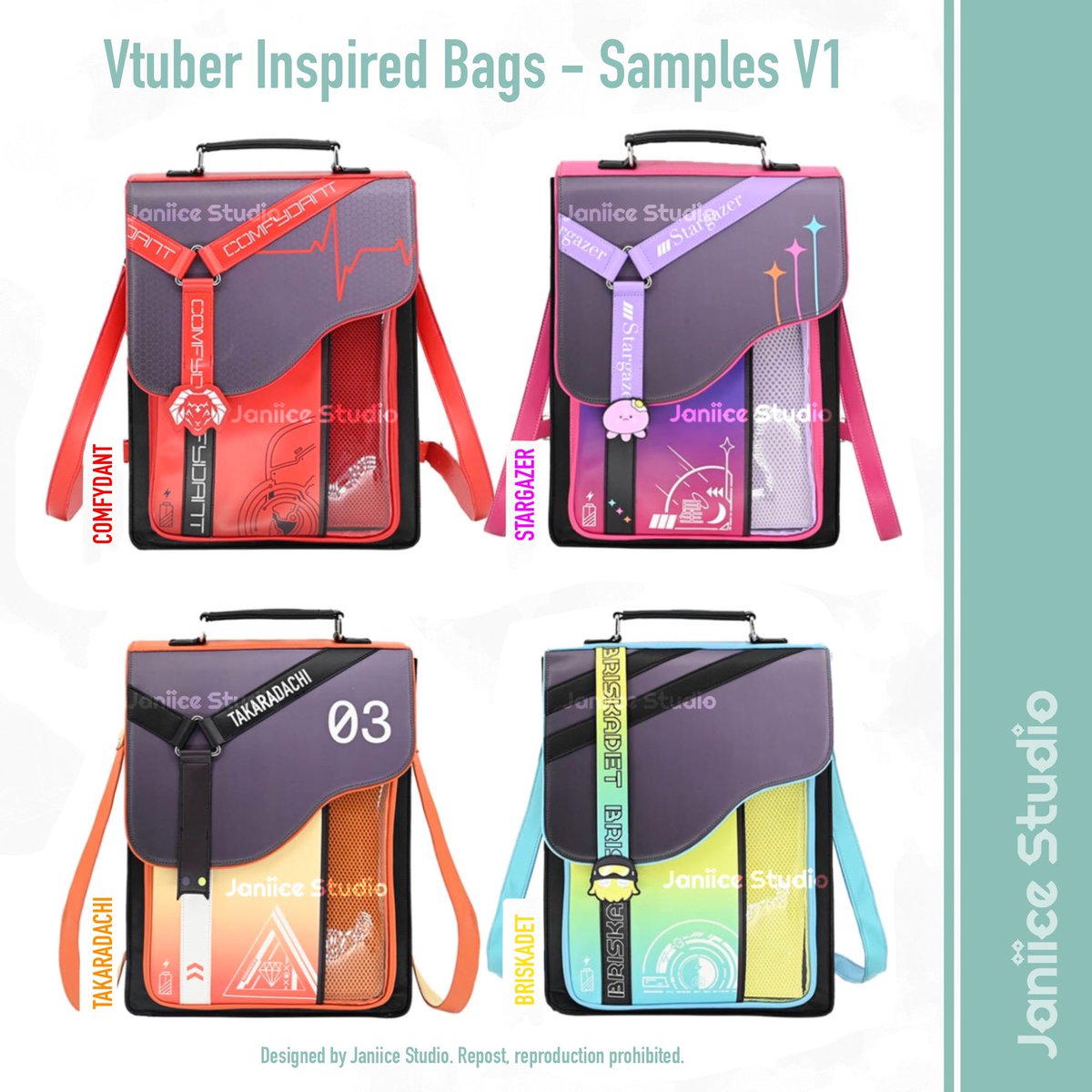 LYKORiSH_Studio's tweet photo. ✨RT appreciated ✨

💚 Prototypes from the first batch! I will host a giveaway event once I receive these bags! The rest of designs are still in production. Stay tuned for more ^–^

⚠️ Note: These samples are not final products, color/details may change. https://t.co/aAogbdBMaB