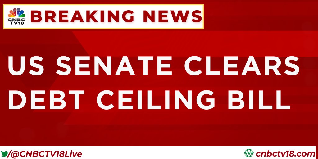 #BREAKINGNEWS | #US #SENATE CLEARS DEBT CEILING BILL

#DebtCeilingBill