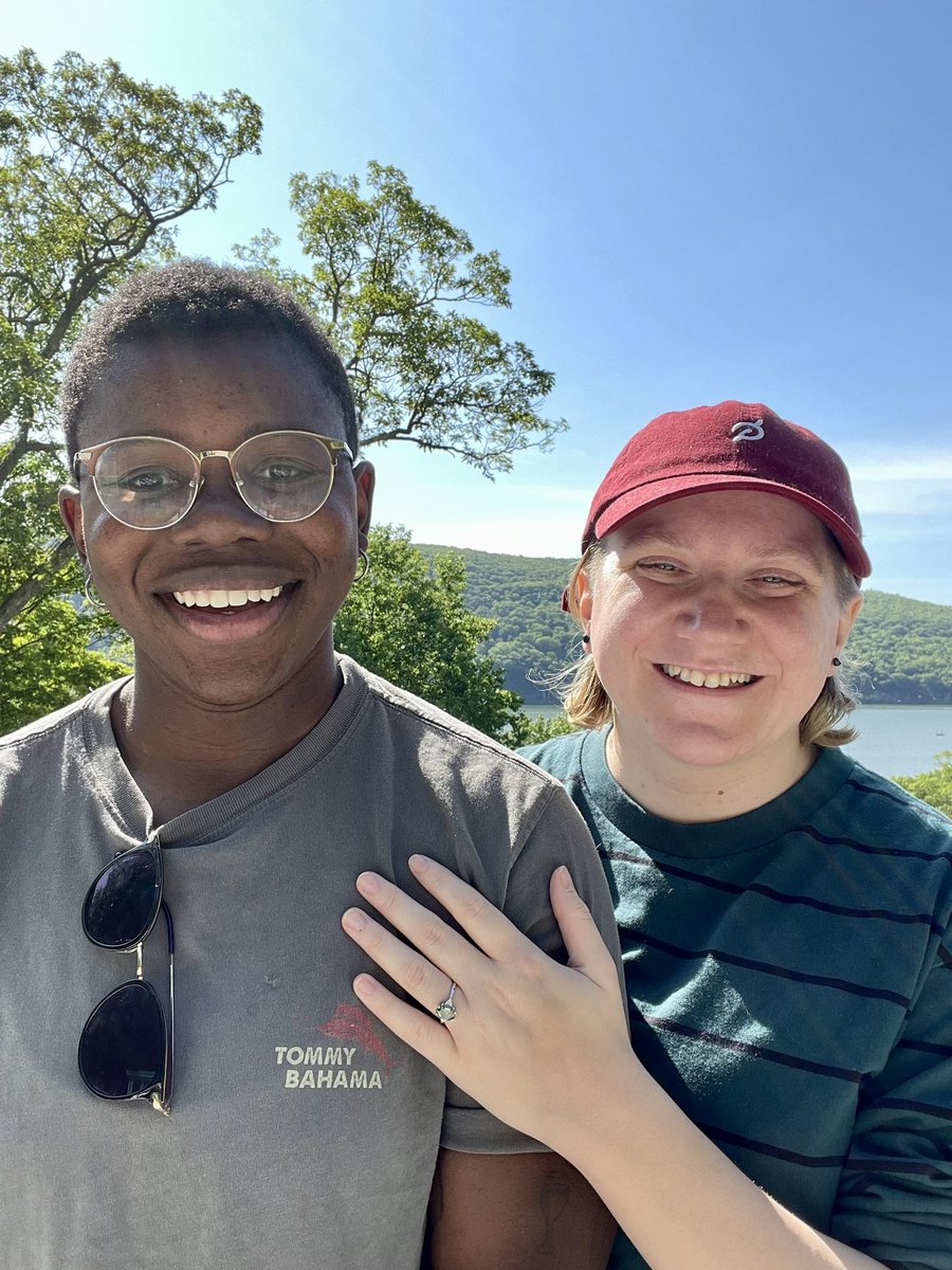 HeyitVic's tweet photo. Happy Pride Month! We’re engaged! https://t.co/tR4EDDa3kM