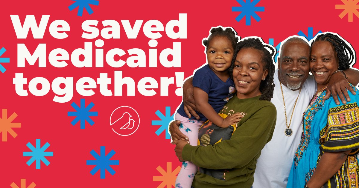 CaringAcrossGen's tweet photo. BREAKING: A #DebtCeiling budget deal just passed Congress that leaves out harmful cuts to Medicaid. Together, we saved Medicaid for 21 million people in the U.S.!
Our fight isn’t over yet – we have a long way to go to build a more caring system for all of us. #CareCantWait https://t.co/oW4vERbG5t
