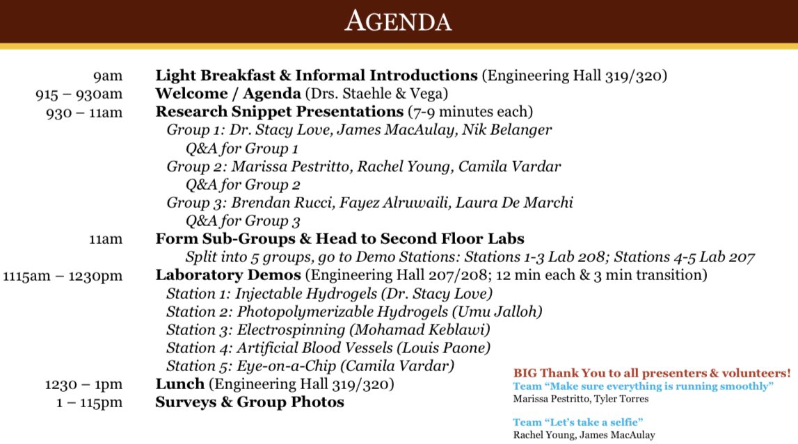 Sebastián L. Vega (@thevegalab) on Twitter photo Today 22 Glassboro High School students visited us for our annual BEAM (BioEngineering And Me) Field Trip - our largest group yet! Super proud of our <a href="/RowanBME/">Rowan Biomedical Engineering</a> students for making this day a science-filled success! Today 22 Glassboro High School students visited us for our annual BEAM (BioEngineering And Me) Field Trip - our largest group yet! Super proud of our <a href="/RowanBME/">Rowan Biomedical Engineering</a> students for making this day a science-filled success!