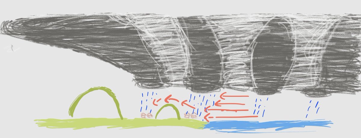 bumaBAgyo's tweet image. Mahirap na usapan palagi ang kung nahaharangan nga ba ng mga bundok natin ang mga bagyo.

Lagi ko na lang ihinahalintulad ang bagyo sa cheese, at ang mga bundok ay cheese grater.

Kapag nagkiskisan ang bundok at bagyo, hihina nga ang hangin, pero lalakas ang ulan at babagsak ito.