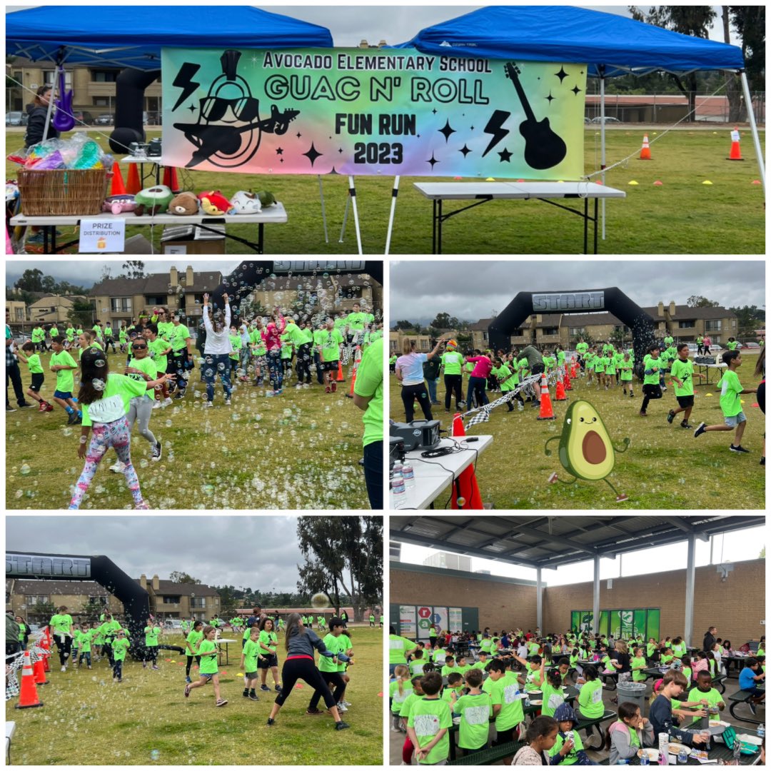 🎸🥑That’s a wrap for our Guac N’ Roll Fun Run! Students ran their little hearts out, enjoyed ice cream pops and pizza! And every student went home with a prize! A BIG THANK YOU to all our volunteers! ❤️ We would not have been able to do this without you!