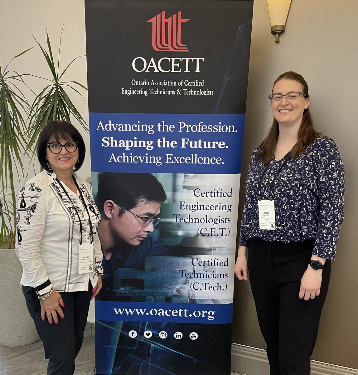 You can find a few of our Toronto Central Chapter members currently attending the OACETT Annual Conference June 1-3 in Niagara Falls… Please reach out on LinkedIn or Twitter to connect. #OACETT_TC #networking #technologyleadership