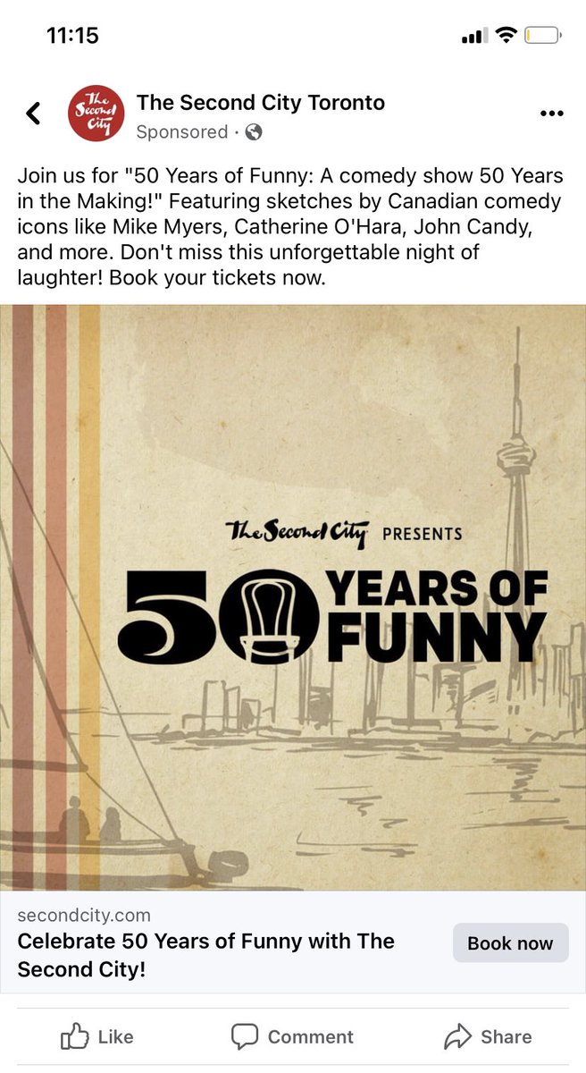 Don’t like to participate in publicity, but this is actually such a great time ! Even though I still miss their old location, the new team seriously brings it ! @SecondCityTO