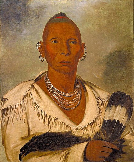 ChitkwesuManetu's tweet photo. Black Hawk, Chief (1767-1838)

Chief of the Sauk Indians &amp; led them during the War 1812 &amp; the Black Hawk War. Black Hawk (Ma-ka-tai-me-she-kia-kiak, "Black Sparrow Hawk")  born in the village of Saukenuk, Illinois, on the Rock River near modern Rock Island
https://t.co/5eYxma62yl https://t.co/1t9PBI10uK