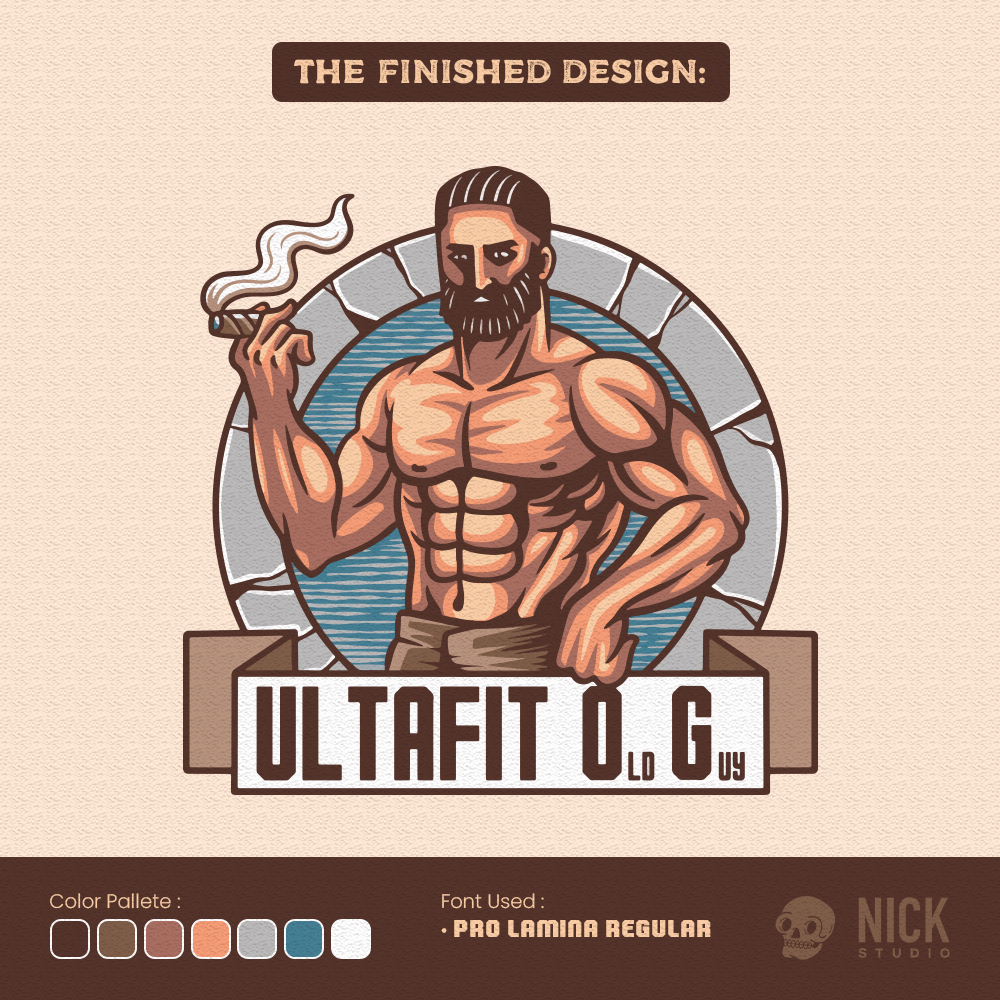 The logo for Ultafit OG 💪

Need designs? Send us an email at 𝐧𝐢𝐜𝐤𝐬𝐭𝐮𝐝𝐢𝐨.𝐢𝐝@𝐠𝐦𝐚𝐢𝐥.𝐜𝐨𝐦  

#vintagedesign #nickstudio_id #illustrator #logodesigner #vintage #handdrawn #brandidentity #fiverrgigs #logo #branding #design #GraphicDesign