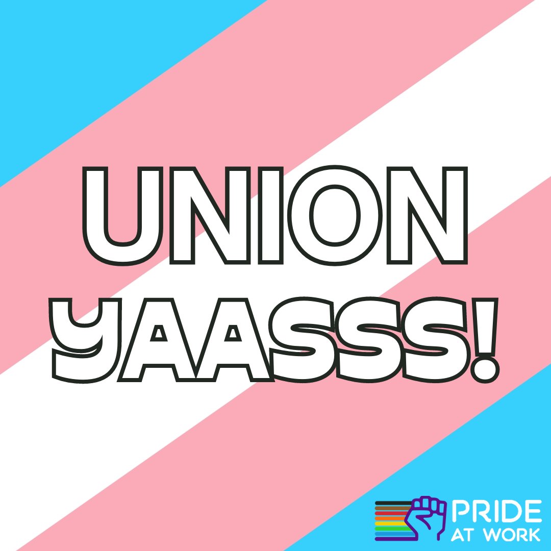 We're here. We're queer. And we're UNION! ✊
Happy Pride, Siblings! 🏳️‍⚧️🏳️‍🌈