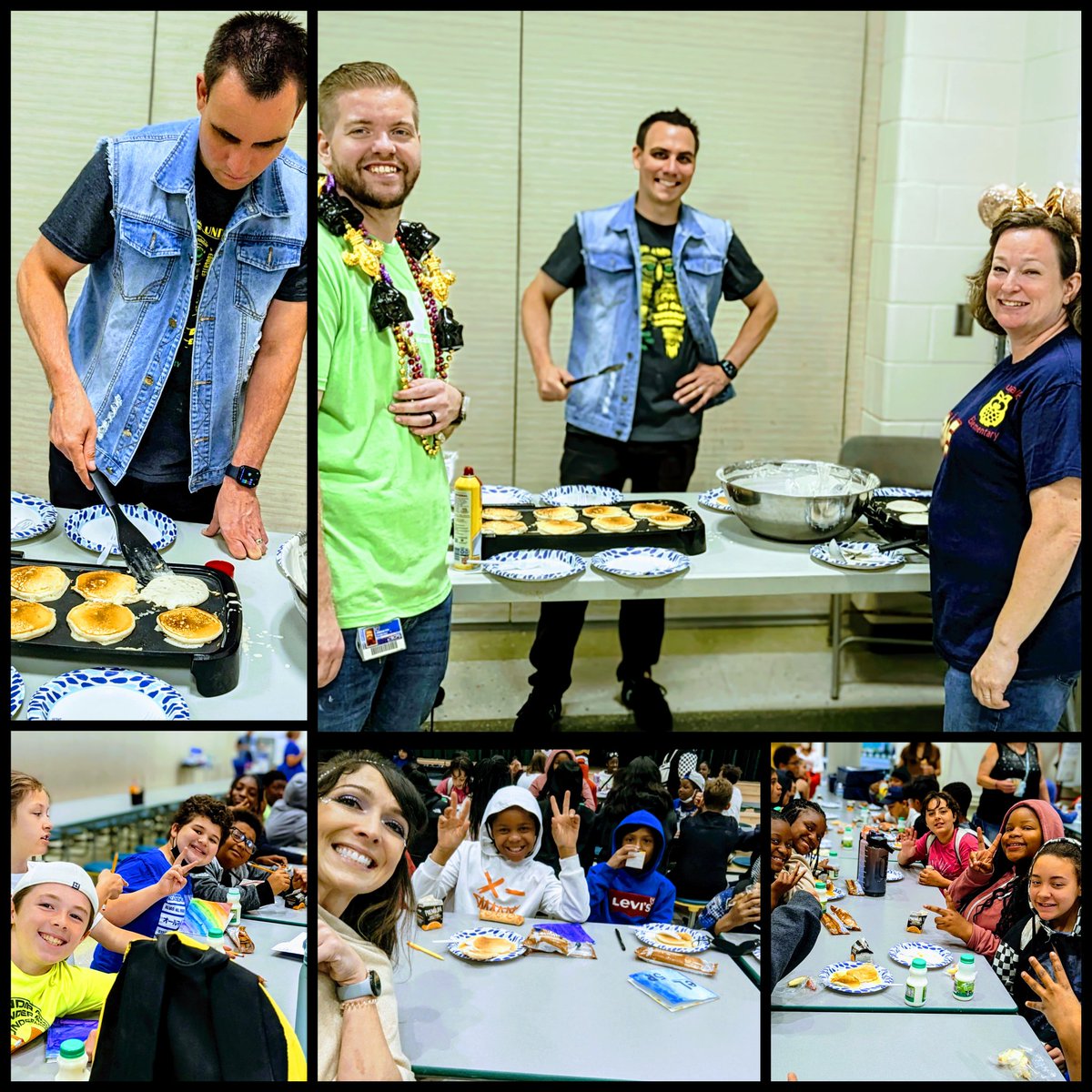 Our @TeamDundalkES underground🤫spirit week continued💎💖&we enjoyed a 🥞 breakfast w/our 5th graders made by our amazing Admin Team😍 #Bejeweled #bedazzled @JenPilarski @Josh_Foy_AP @MrAlexParadis @kkarpus @MrsRodgers707 @MsChappell @Beautif41402292 @MrsOwens230 @MrsRettman_BCPS