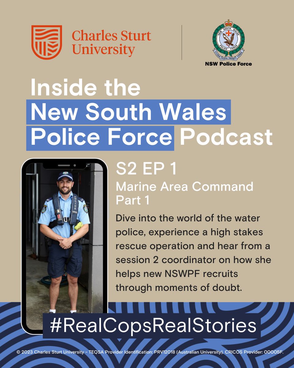 🚓 'Inside the <a href="/nswpolice/">NSW Police Force</a> Force' Podcast Season 2 has landed! 

Sponsored by #CharlesSturtUni and featuring #RealCopsRealStories - real investigations, task forces and historic cases.

Download and listen via:
🎧 Apple: go.csu.edu.au/S2ep1
🎧Spotify: go.csu.edu.au/SS2ep1