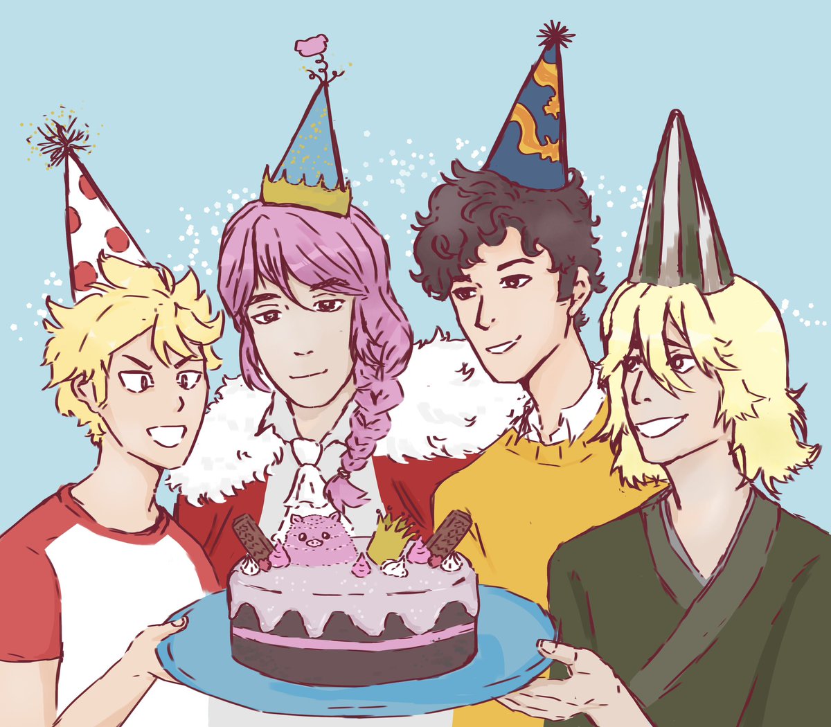 ForTechnoblade's tweet image. Happy Birthday king!!
#technobladefanart #technofanart