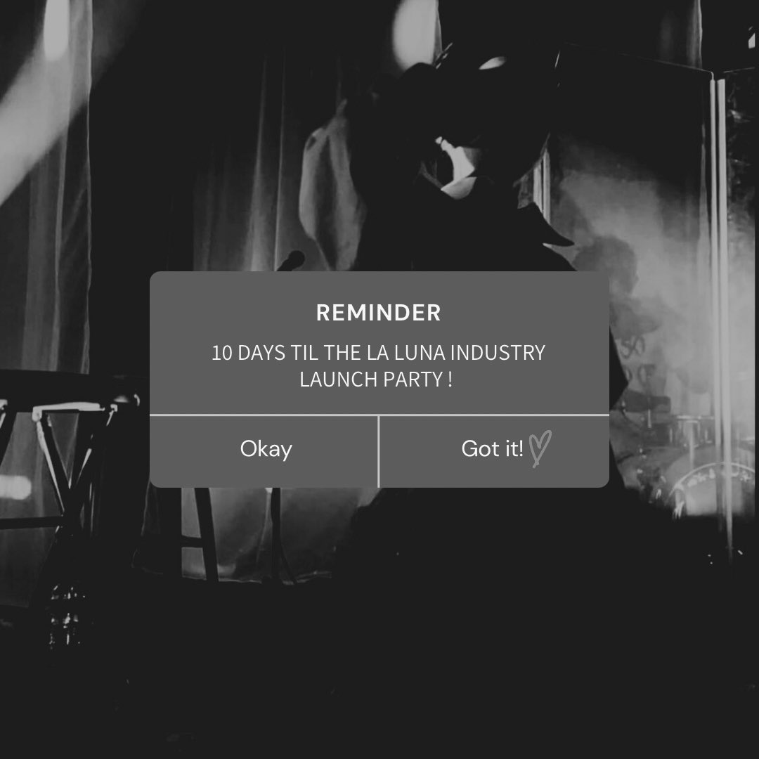 ⠀ 
⠀⠀ ⠀ ⠀♱ ࣪ 
the la luna launch party is in 10 days and you are all invited! join us in greece to celebrate!