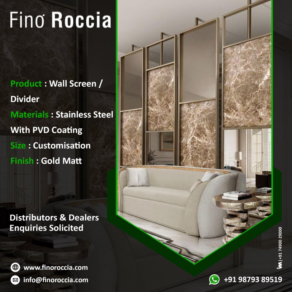 ibais_hardware's tweet image. PVD DIVIDER/WALL SCREEN

FINO ROCCIA INDIA PVT. LTD. (AHMEDABAD)

For enquiry via WhatsApp click:
ibais.biz/9879389519

Mr. Sandeep Agrawal - 98793 89519
#adhesivetape #2dpanel #wallpaneling #walldecorating #wallpaneldesign #walldecorideas #paneling #lprofile
.
@IBAISMEDIA