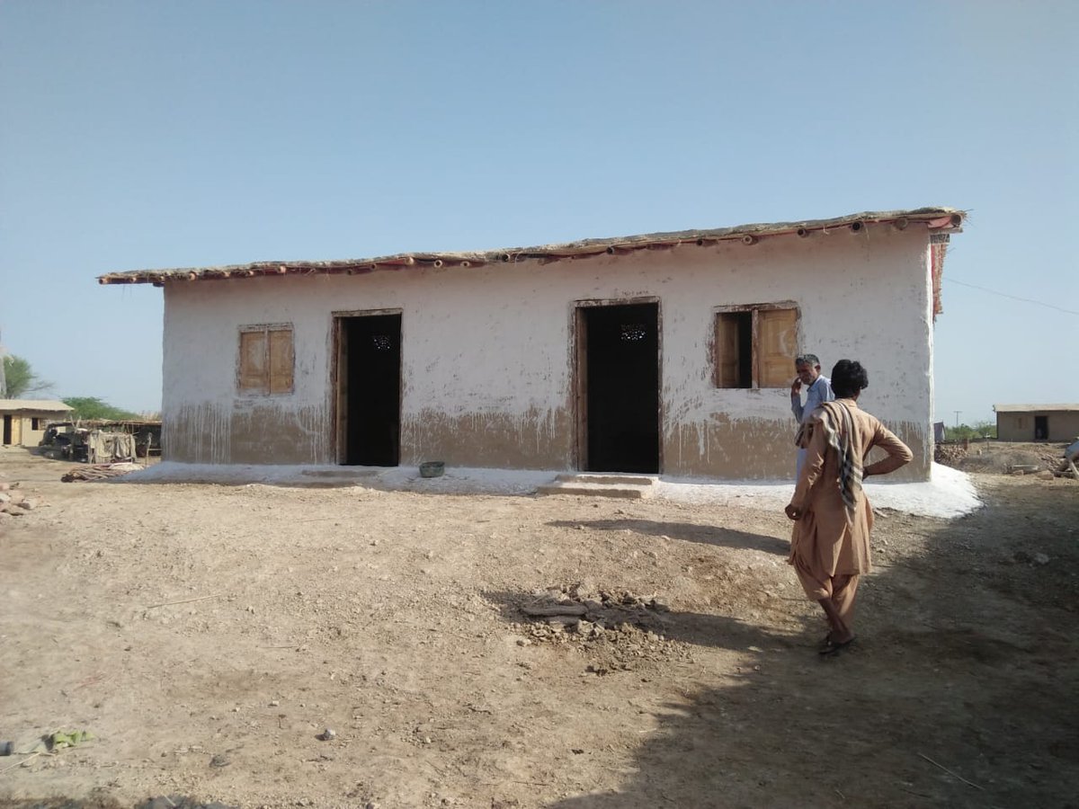 CDFsindh's tweet photo. Shelters being constructed by CDF with support of Welthungerhilfe WHH and FCDO in district Jhal Magsi and Kachhi Baluchistan. Almost 50% shelters out of 234 are completed and handed over to beneficiary
#CDFfloodresponse
@Welthungerhilfe @ToGETHER4local @AA_stabilisiert @HelpAge https://t.co/mJnvyB8hL0