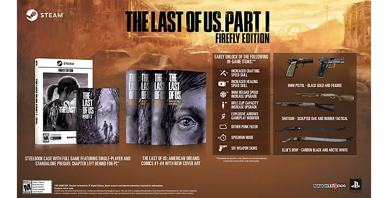 RT @Wario64: The Last of Us Part I Firefly Edition - PC is $80 on PS Direct https://t.co/CpBL40vU3f https://t.co/GhCi5PEDN6