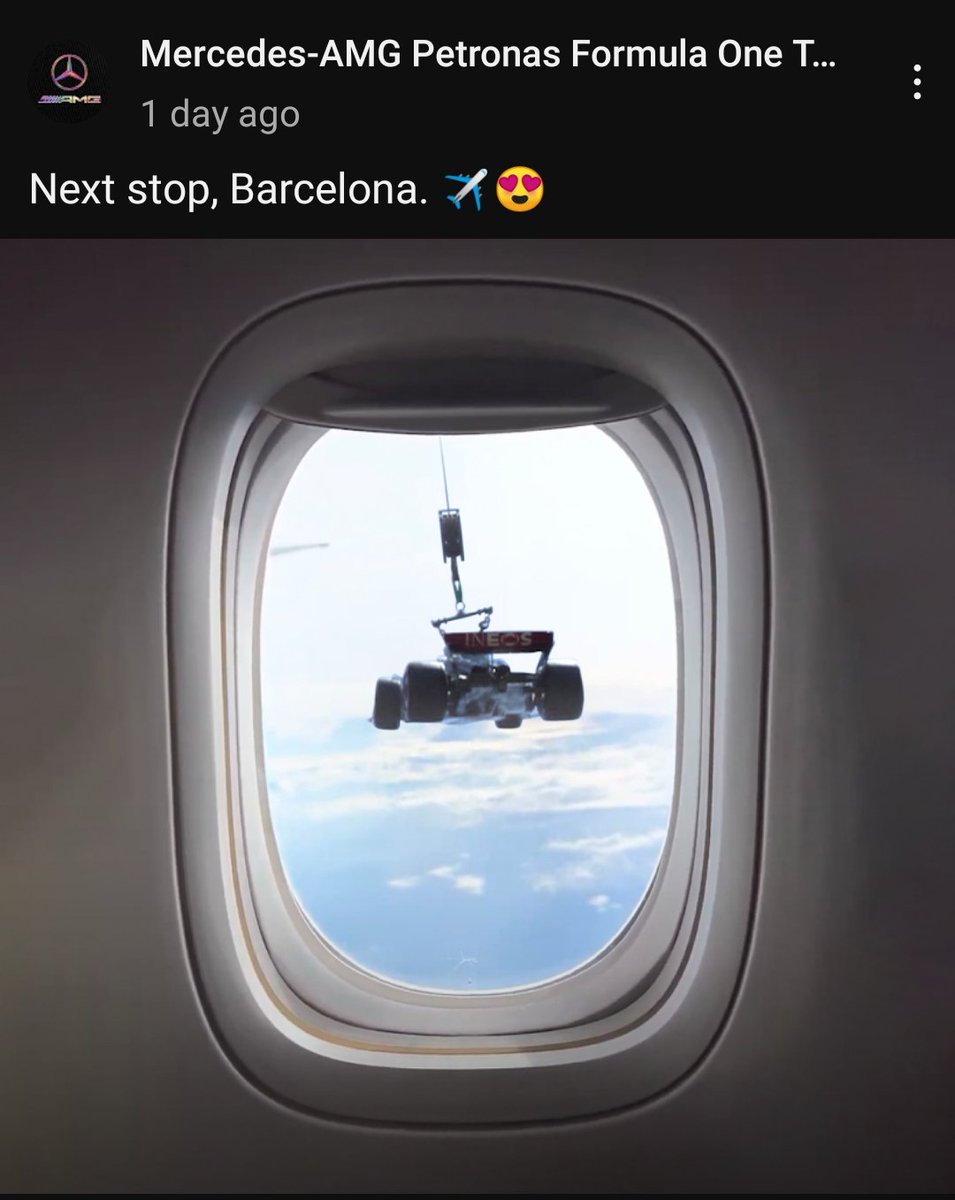 PolarisTLX's tweet image. #P1 #f1twt #P1podcast  Mercedes car catching a free ride to the #SpanishGP with the Monaco crane.