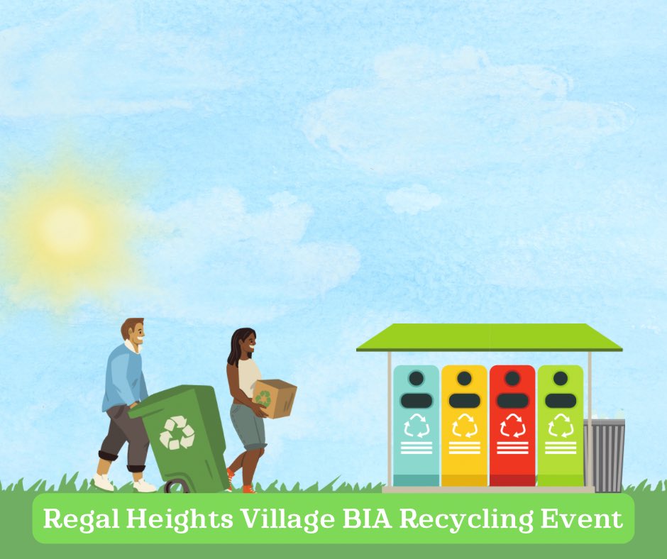 The first of three @rhvbia recycling events is fast approaching on June 24, 2023. Let us know you’re coming! eventbrite.ca/e/regal-height…