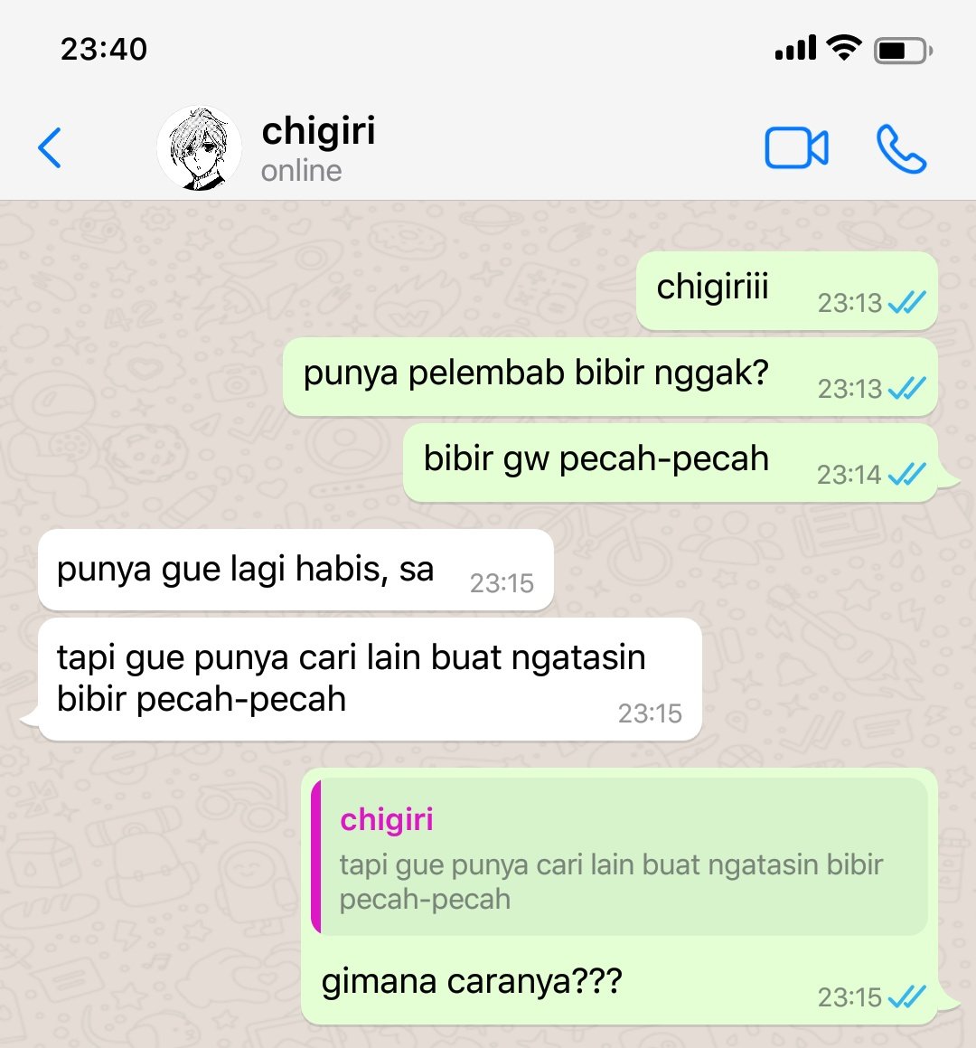 CHIIMORR13's tweet image. #chigisagi #cgis three tweet au
slight! #allisagi

pelembab bibir