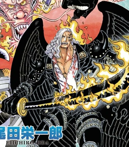 #ONEPIECE1085   I'm curious if anyone else has noticed this, but Oda seems to be on a devil/demon thing lately   Kaido is a Japanese "demon" lord (a drunk, violent Oni)  King is like some depictions of Lucifer (fallen angel of fire)  Imu might be straight up Satan