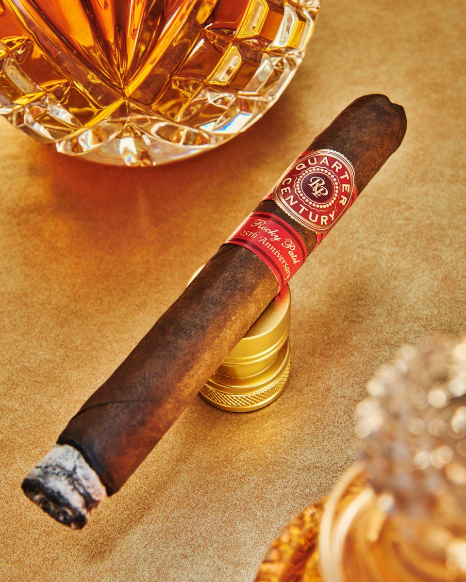 Legends aren't created, they're rolled. Bring home Rocky Patel's Quarter Century today and experience 25 years of world-class flavor and innovation.

#cigarlounge #cigarculture #cigarsmoking #cigarstyle #RockyPatelCigar #cigarsdailynation #tobaccoleaf #stogielife #cigarjourney