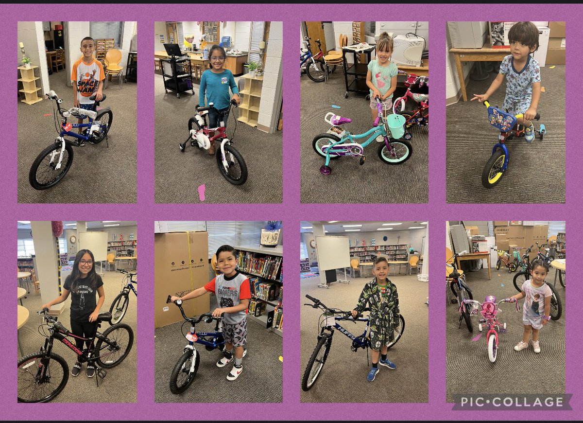 Congratulations to our Perfect Attendance bike raffle winners! Thank you so much for being here at school each and every single day! Enjoy your new bikes! #TeamSISD #PowerOfYet #OKES