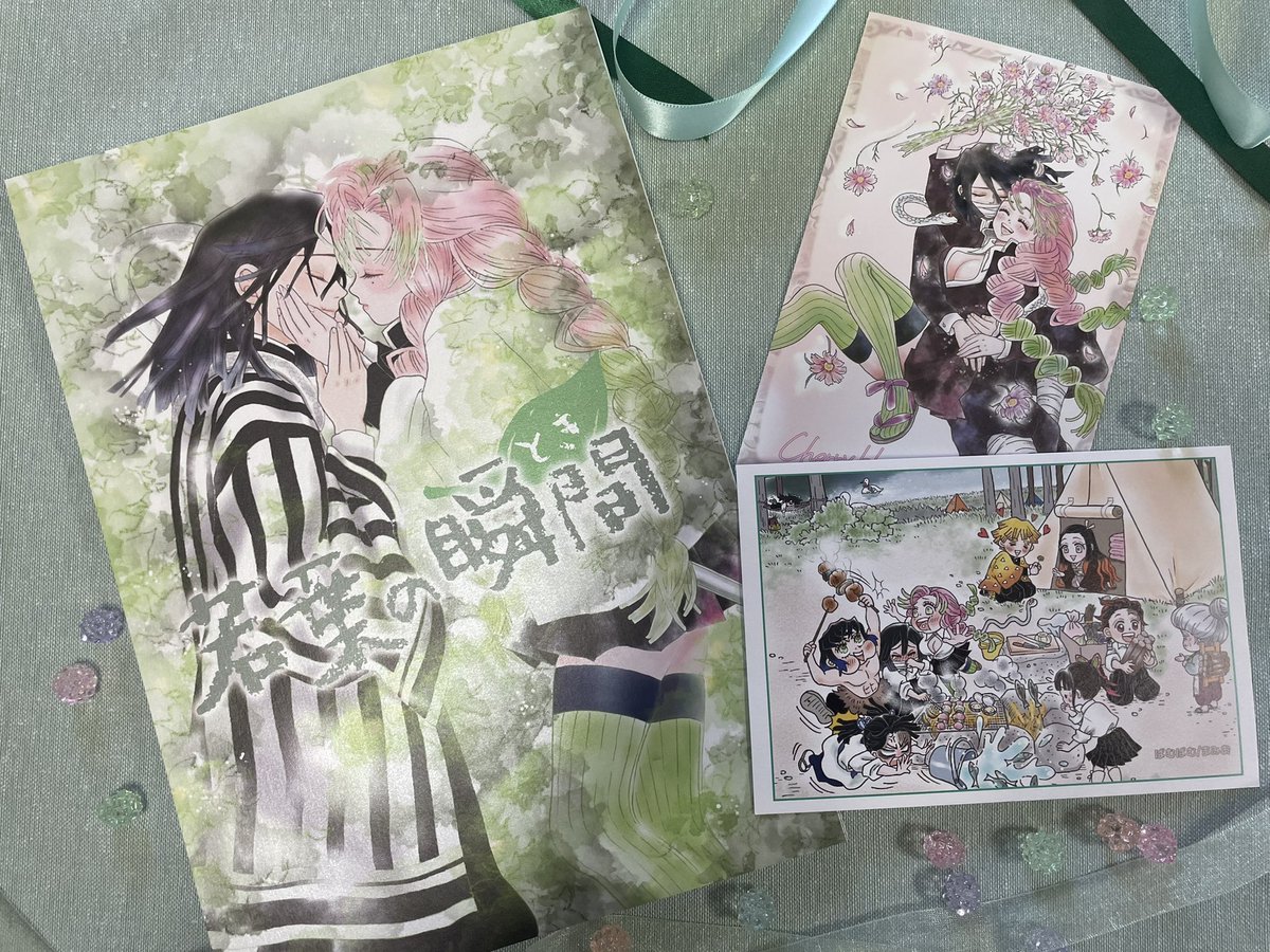 pie2manju's tweet image. 🛍️通販のご案内୧(୧ˊ͈ ³ ˋ͈)⋆ೄ

🍀若葉の瞬間(とき)🌱
【おばみつ両片想い回帰本】
B5/フルカラー/122P
1,400円　別途送料
ノベルティ:ポストカード2枚セット

ショップ[ぱむぱむぷりん]へどうぞ♪
素敵なパティシエがお出迎え致します♥️
pum2pudin.booth.pm