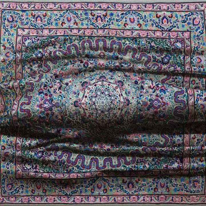 Bu fotoğraflar gerçek kilim değil, ressam Antonio Santin'in yağlı boya çalışmaları👏😲