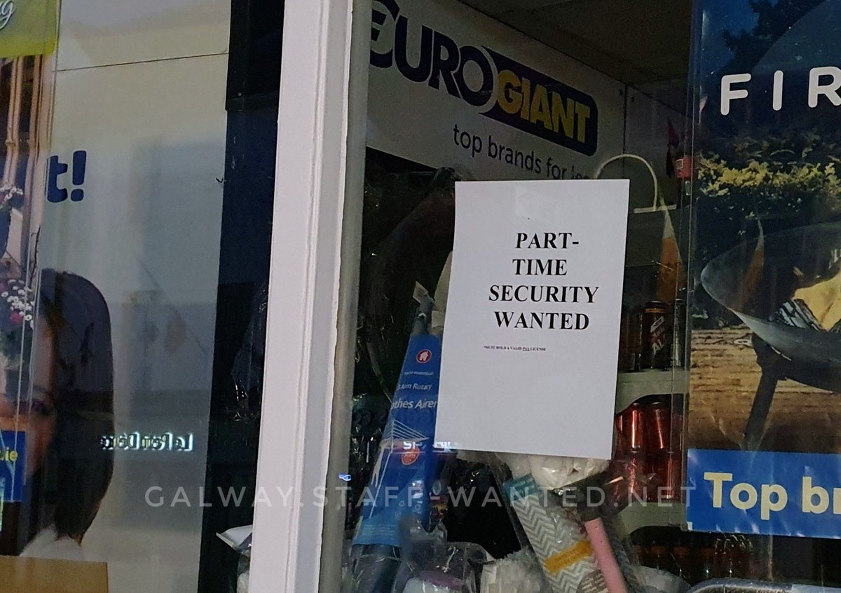 Retail security
#staffWanted #Galway #jobfairy #retailJobs 
 galway.staff-wanted.net/2023/06/part-t…