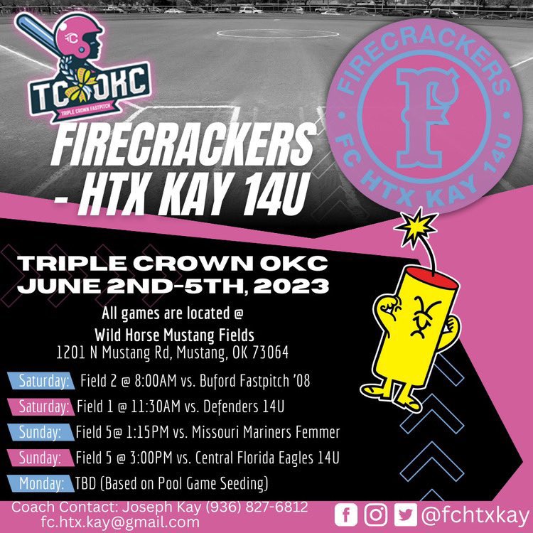 AddisonDenning's tweet photo. Early morning road trip!
See yโall there ๐ฅ๐งจ
#TCOKC #softball https://t.co/ComURO0Y1x