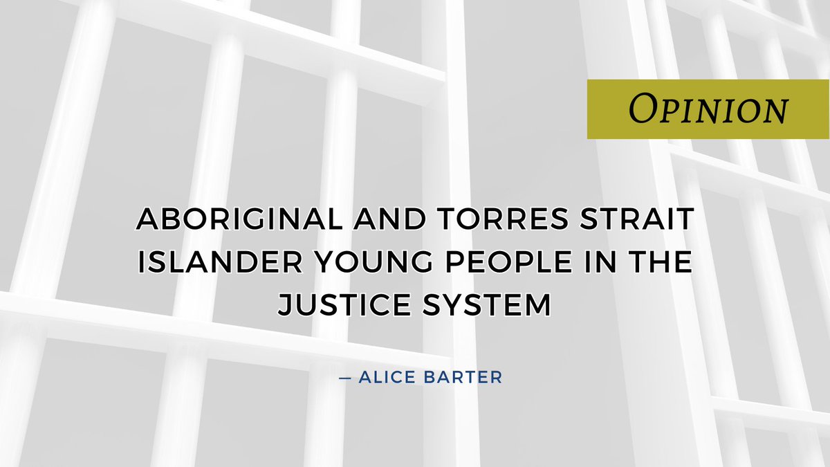 As we mark the end of #NRW2023, in this week's Opinion <a href="/AliceVBarter/">Alice Barter</a> says the youth justice system in WA is broken, but there are simple solutions.
Read more here:
lawyersalliance.com.au/opinion/aborig…