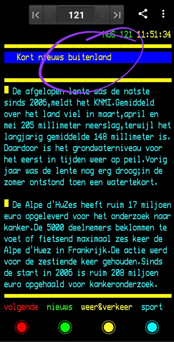 Kort nieuws buitenland.
Buitenland??
<a href="/Teletekst/">NOS Teletekst</a> <a href="/NOS_Fouten/">NOS Teletekst Fouten</a> <a href="/teletextmonitor/">teletekst monitor</a>