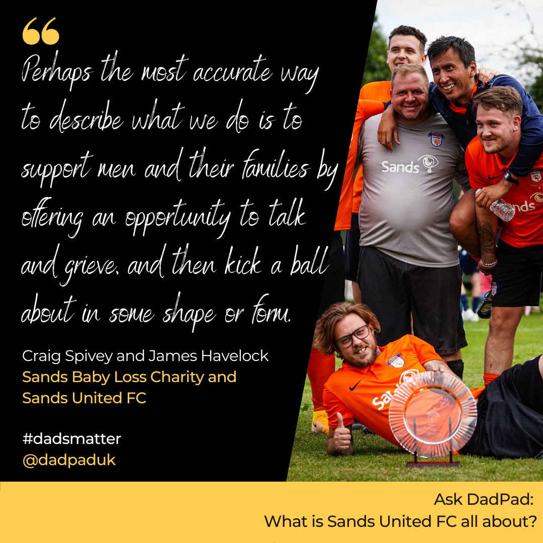 #FatherhoodFriday 
💙🧡
Today we're excited to be publishing our latest blog, all about the fantastic work of <a href="/SUFCAllTeams/">Sands United</a>! We spoke to James &amp; Craig from <a href="/SandsUK/">Sands - baby loss charity 💜🧡</a> about this great initiative to support bereaved dads: tinyurl.com/mr4y4xhe

#dadsmatter #babyloss #howareyoudad