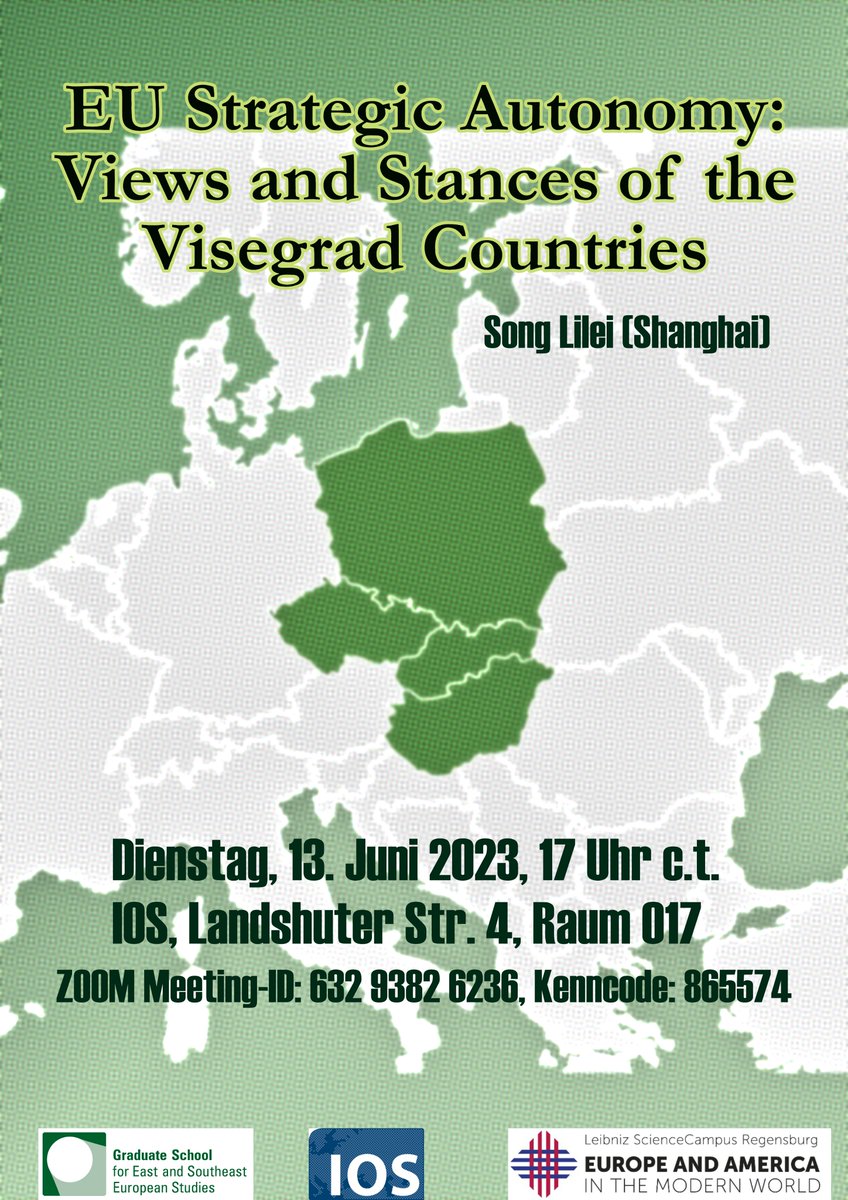 🗨️'The debate on the EU's strategic autonomy is an opportunity to strengthen V4 cooperation or another challenge to weaken it.'

Join our event in cooperation with @LeibnizIOS and @LeibnizScienceCampus. 👥🖥️

➡️gsoses-ur.de/events-and-new…

#Visegradcountries
#EUstrategicautonomy