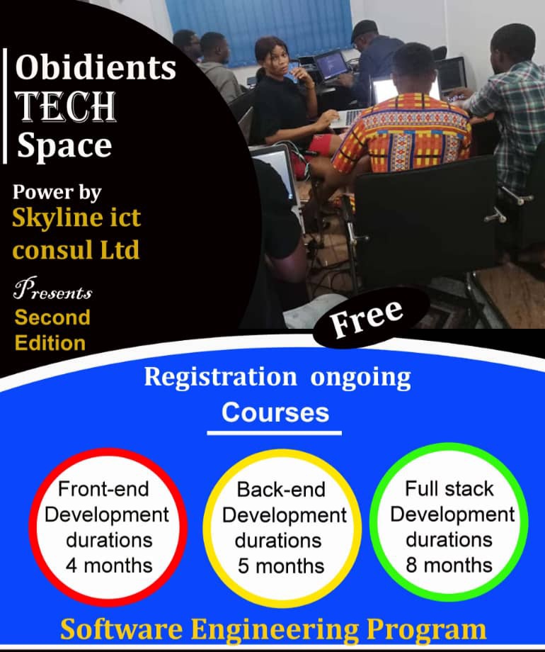 PO_GrassRootM's tweet photo. OBIDENTS FREE SOFTWARE ENGINEERING PROGRAM.
Join the 2nd batch of the Obidients FREE 8-Months software engineering program.
Registration will commence on Thursday 8th June 2023.
Join our WhatsApp group: https://t.co/FBACKfGF8Y
DM @skylineict for more details. https://t.co/uCedu7qXvE