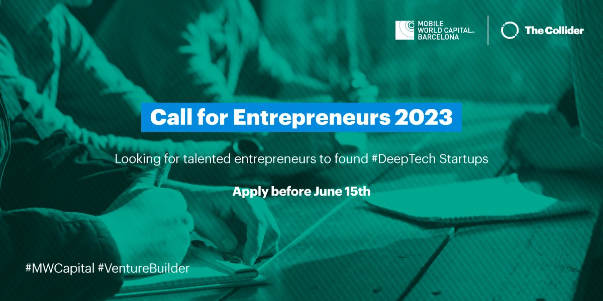 The Collider (@thecollider_mwc) on Twitter photo โ ๏ธ #Call4Entrepreneurs deadline reminder โ ๏ธ
Are you an experienced entrepreneur persuing to bring #DeepTech projects to the market? This opportinity is for you!โฌ๏ธ
You have ๐๐ป๐๐ถ๐น ๐ญ๐ฑ ๐๐๐ป๐ฒ to submit your application! โฌ๏ธ bitly.ws/G6XD
#TechTransfer #TheCollider โ ๏ธ #Call4Entrepreneurs deadline reminder โ ๏ธ
Are you an experienced entrepreneur persuing to bring #DeepTech projects to the market? This opportinity is for you!โฌ๏ธ
You have ๐๐ป๐๐ถ๐น ๐ญ๐ฑ ๐๐๐ป๐ฒ to submit your application! โฌ๏ธ bitly.ws/G6XD
#TechTransfer #TheCollider
