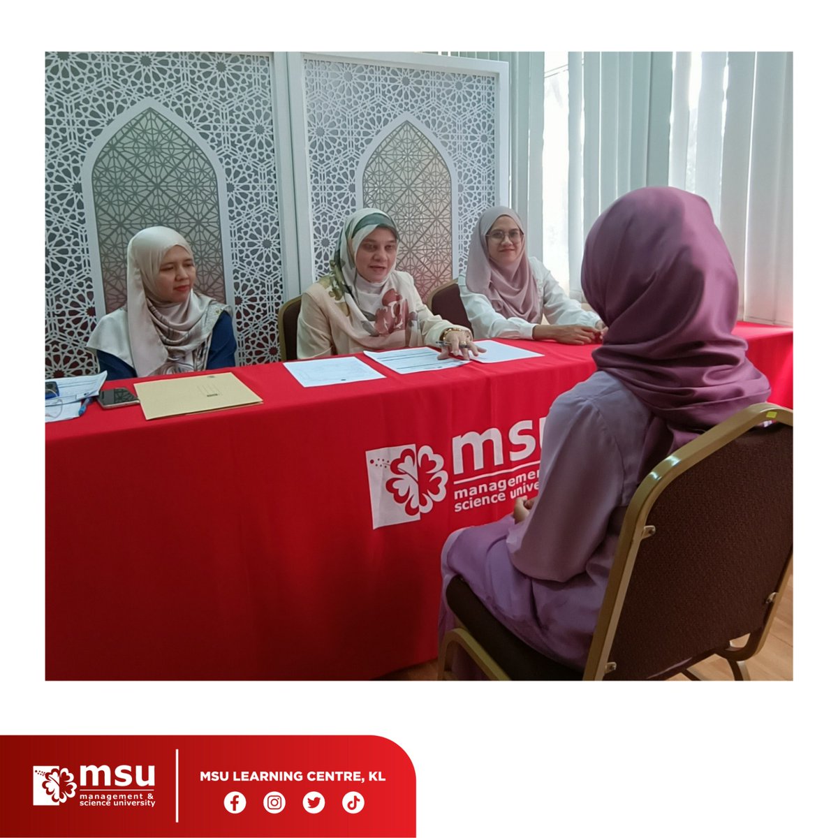 Special Scholarship Interview for #SPM22 and #STPM22 located at Masjid Muadz bin Jabal, Taman Setiawangsa. 
Positive mindset and attitude among the candidates.

Hope to see you soon in MSU!

#transforminglives
#enrichingfuture
#yayasanmsu
#careergoals
#MSUMalaysia🌺