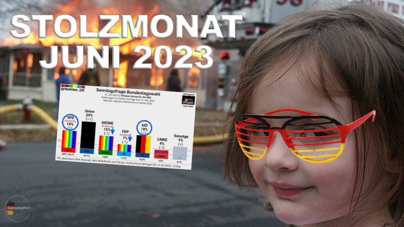 AfD bei 18% und #Stolzmonat eskaliert.
Genießt es, Freunde. 🇩🇪🔥