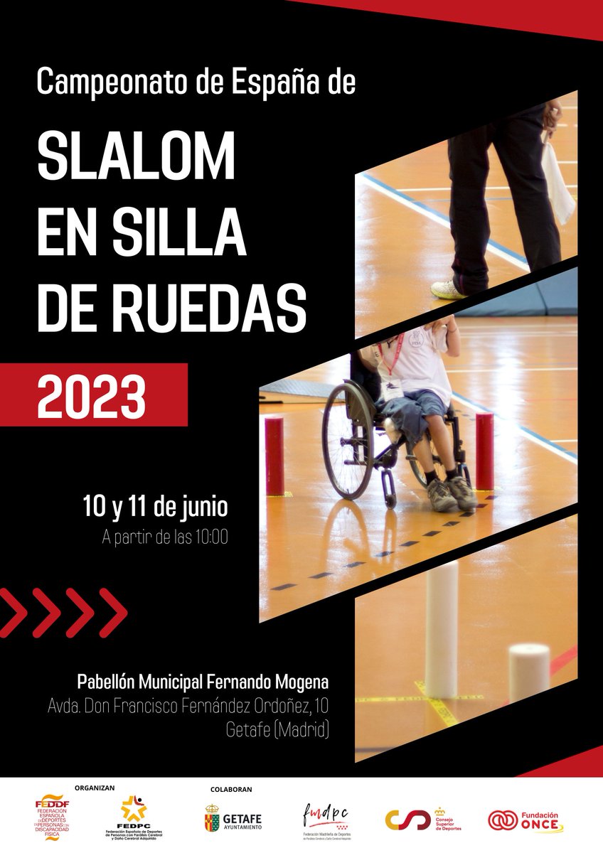 Getafe, sede del Campeonato de España 🇪🇸 de slalom en silla de ruedas

🗓 10 y 11 junio
Pabellón municipal Fernando Mogena

¡Te esperamos!
#slalom #getafe <a href="/aytogetafe/">Ayuntamiento Getafe</a>
