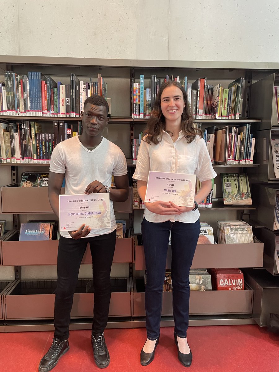bibuvsq's tweet image. Félicitations aux 6 gagnants du #concours "Nouvelles &amp;amp; BD" organisé par le @crous_versailles, dont la remise des prix à eu lieu hier à la #BUVersailles !