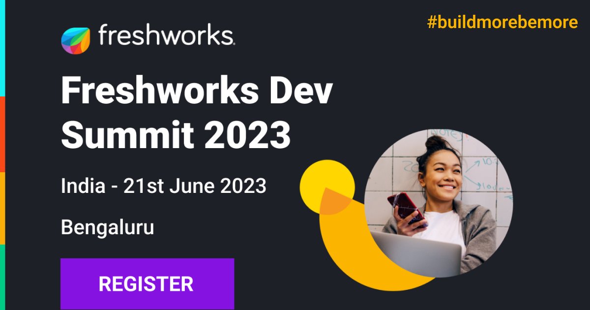 ETTechGig's tweet photo. Freshworks is back with another edition of #Freshworks #DevSummit! Join us for a day packed with networking opportunities, insightful sessions, & groundbreaking announcements that will revolutionize your #AppDevelopment experience.🔗 https://t.co/HD0RXYlVzY
#BuildMoreBeMore https://t.co/XigAnr7G8v
