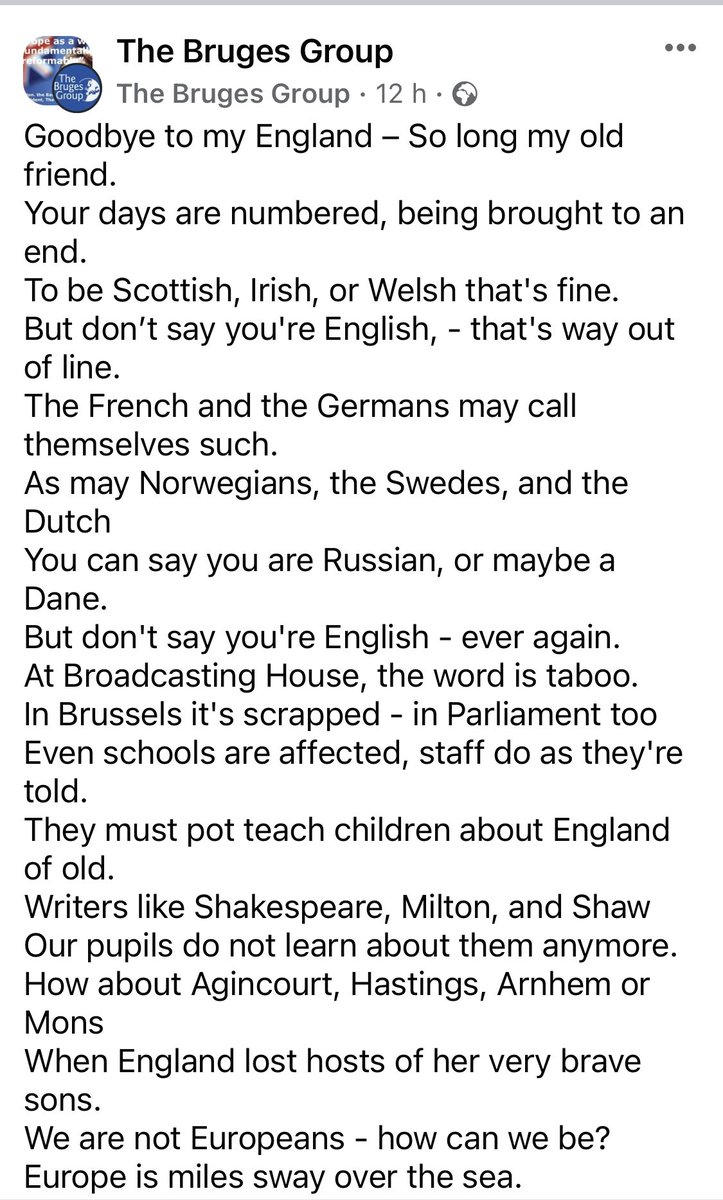 Amazed to read in this moving poem published by the Bruges Group that children are now forbidden from studying the First World War, Shakespeare or that great English writer George Bernard Shaw.